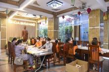 Cuối tuần trở về chùa phụng sự cho hoạt động chào mừng năm mới