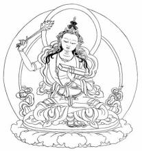 Bồ tát Văn Thù Sư Lợi hiện thân cho Trí tuệ của chư Phật