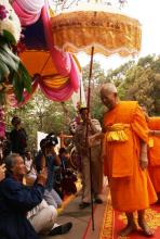 Đoàn cung nghinh Ngọc Quan Âm tổ chức lễ khai quang điểm nhãn tại tỉnh Chang Rai - Thái Lan