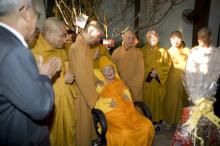 Chùm ảnh: Chúc Tết HT. Thích Minh Châu, HT. Thích Trí Tịnh