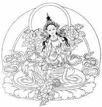 Bồ tát Quan Âm Tara hiện thân cho thiện hạnh của chư Phật 