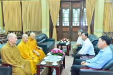 Ban Tôn giáo TP.HCM thăm chúc tết Học viện Phật giáo Việt Nam tại TP.HCM và Viện Nghiên cứu Phật học Việt Nam